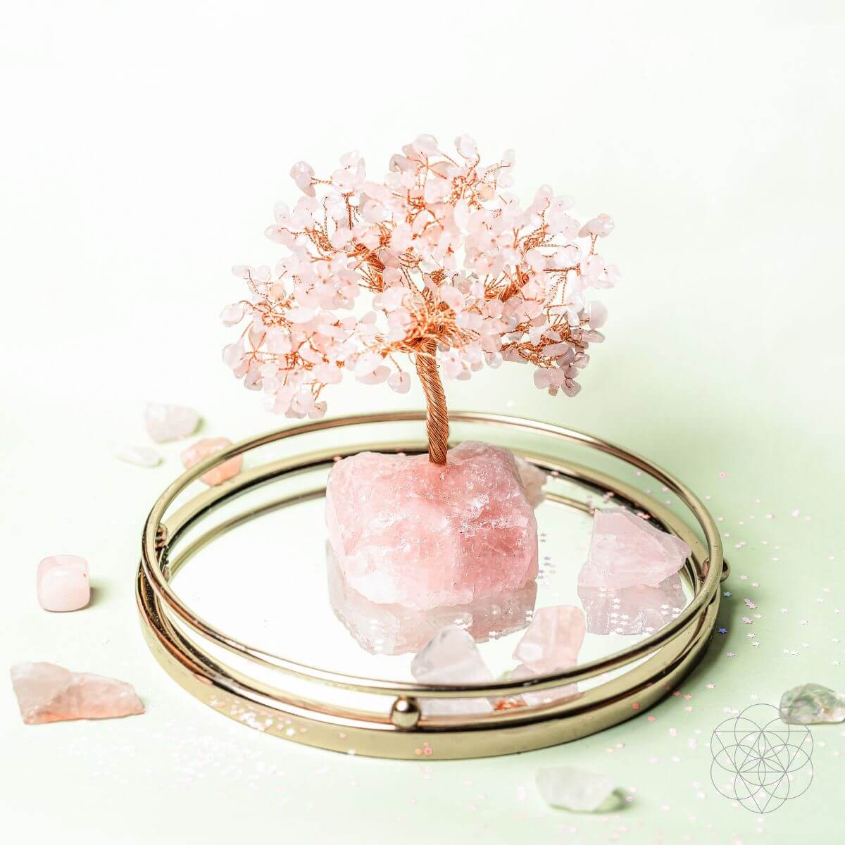Home Sweet Home - Feng Shui Rose Quartz Tree - Conscious Items