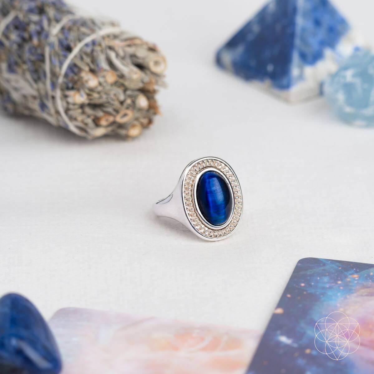 I Am Fearless: Dragon’s Eye Silver Ring of Protection - Conscious Items