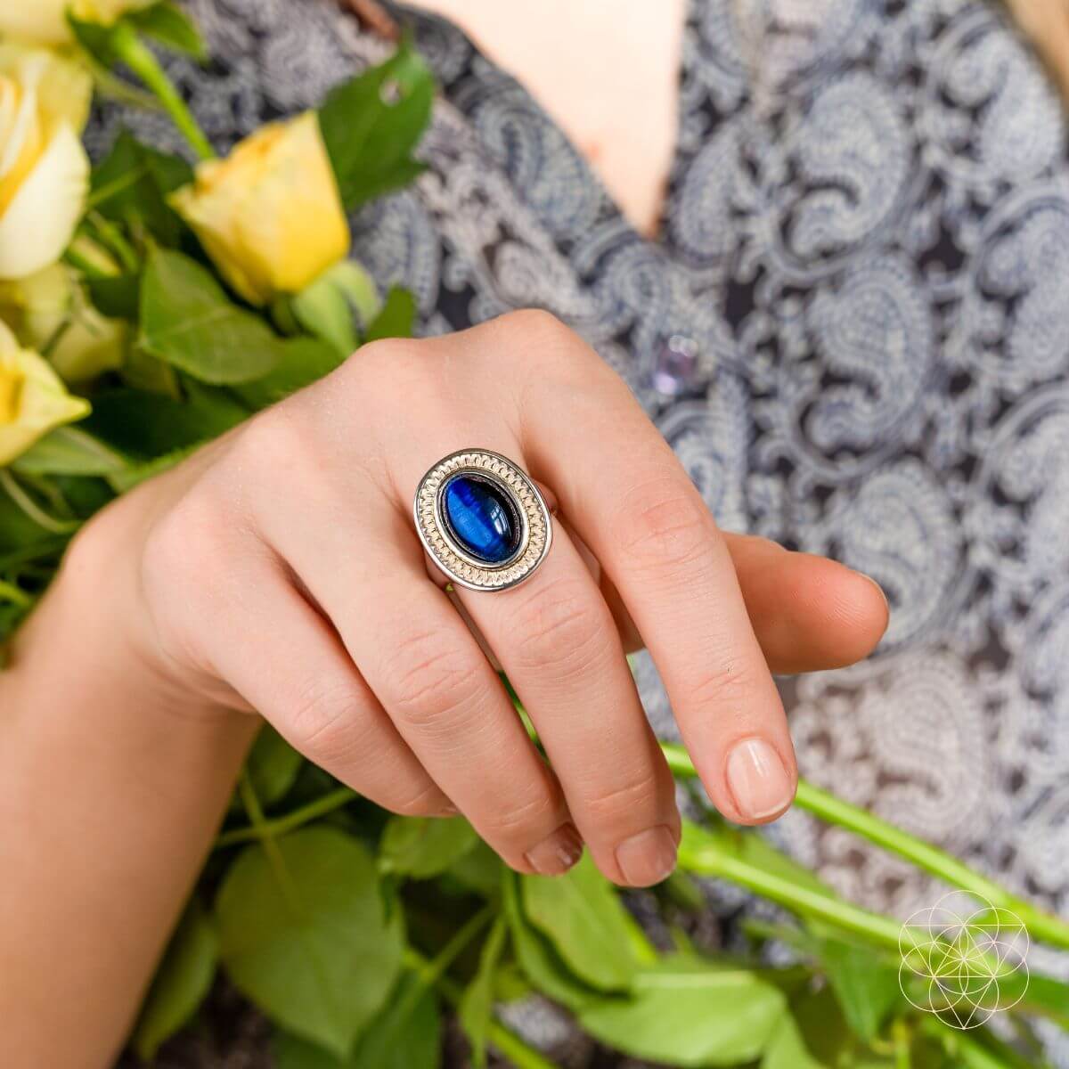 I Am Fearless: Dragon’s Eye Silver Ring of Protection - Conscious Items
