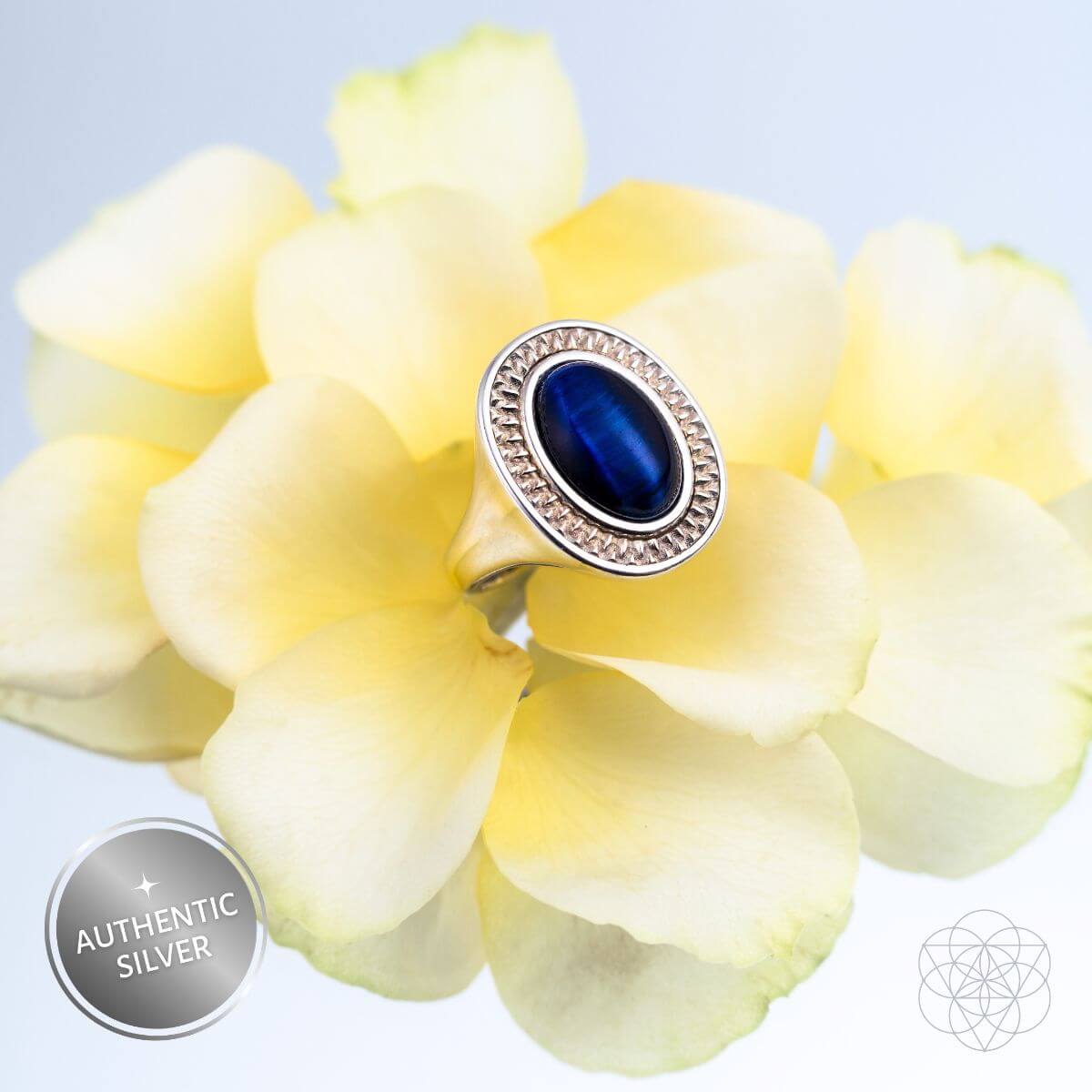 I Am Fearless: Dragon’s Eye Silver Ring of Protection - Conscious Items