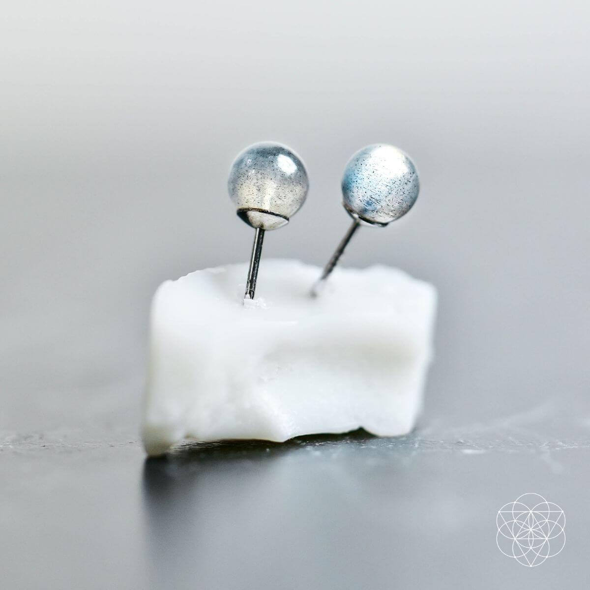 Labradorite Stabilization Earrings - Conscious Items