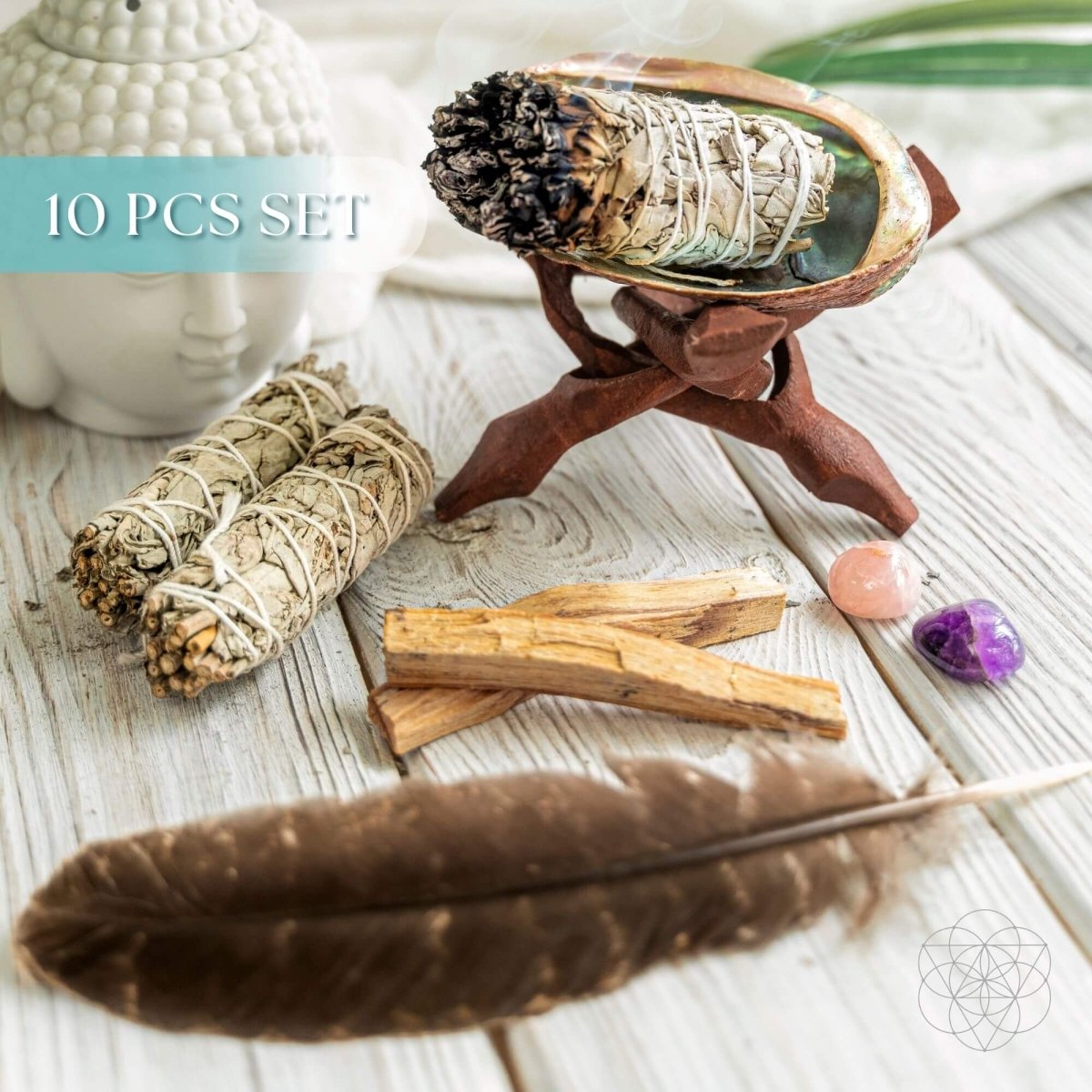 Master Cleanse - Deluxe Smudging Kit (10 - Pieces) - Conscious Items