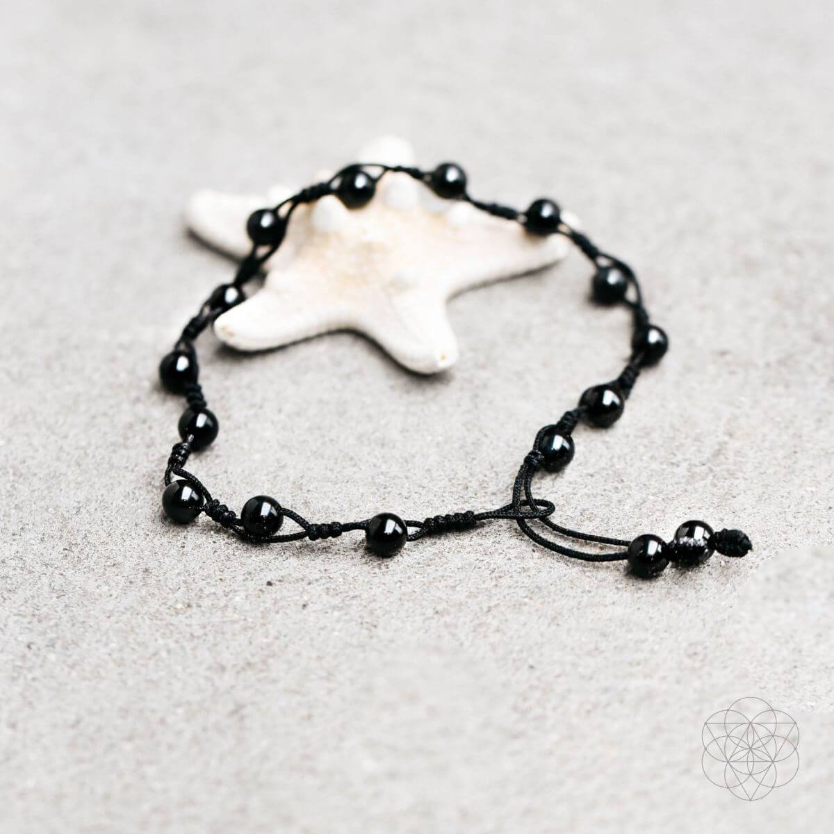 Obsidian Grounding Anklet