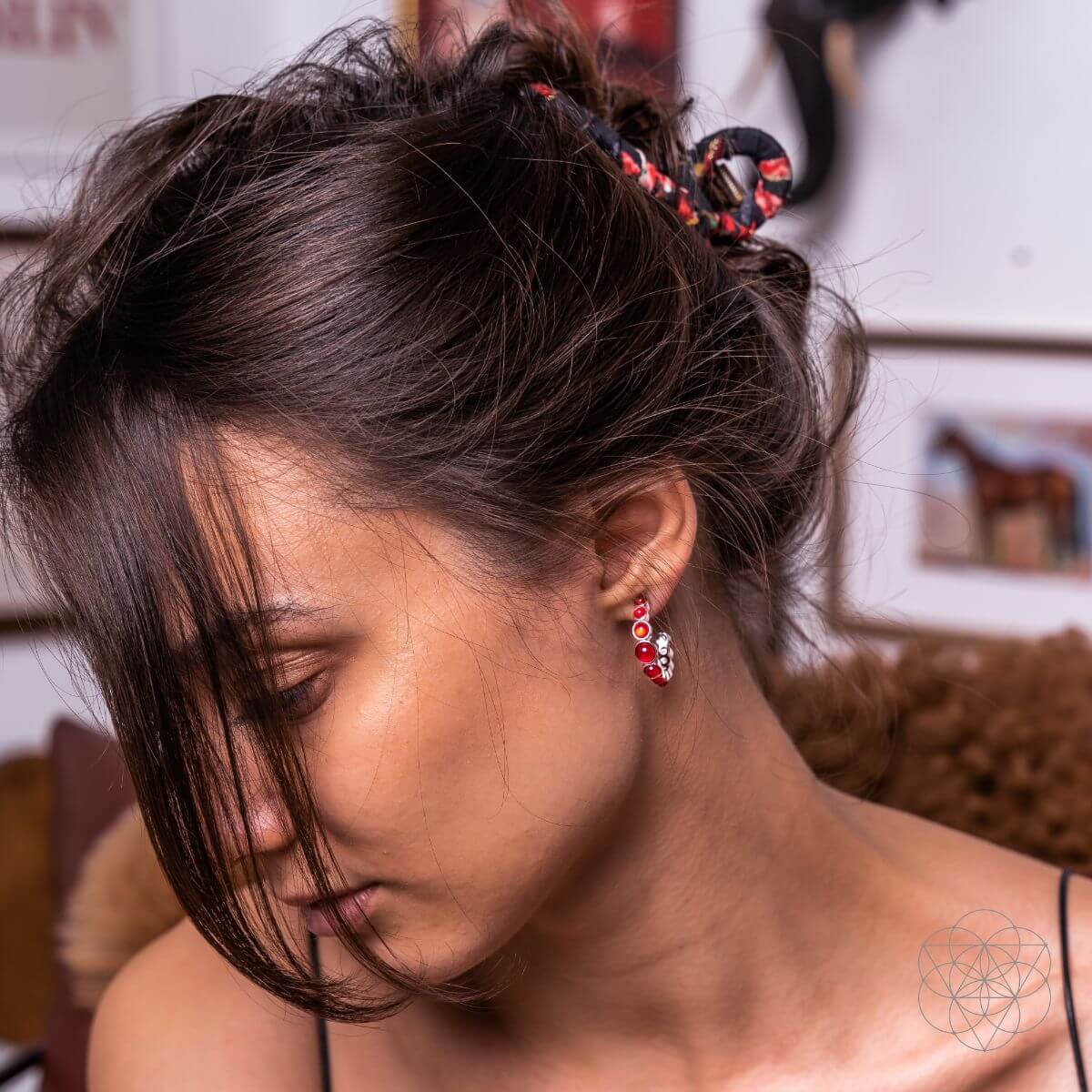 Rising Phoenix: Carnelian Earrings of Ambition - Conscious Items
