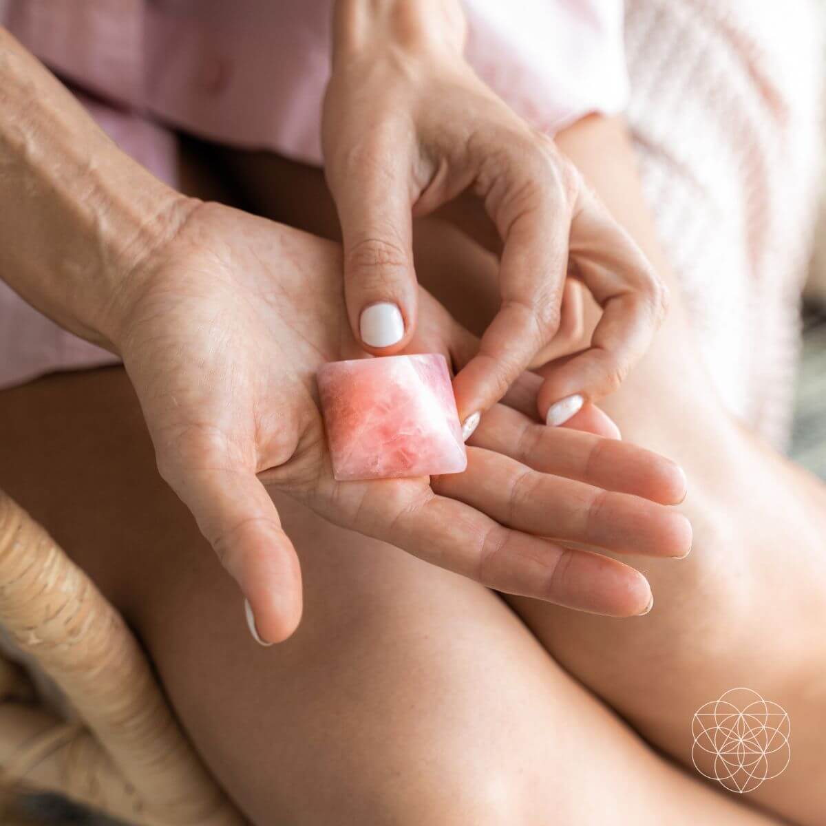 Rose Quartz Pyramid of Fertility - Conscious Items