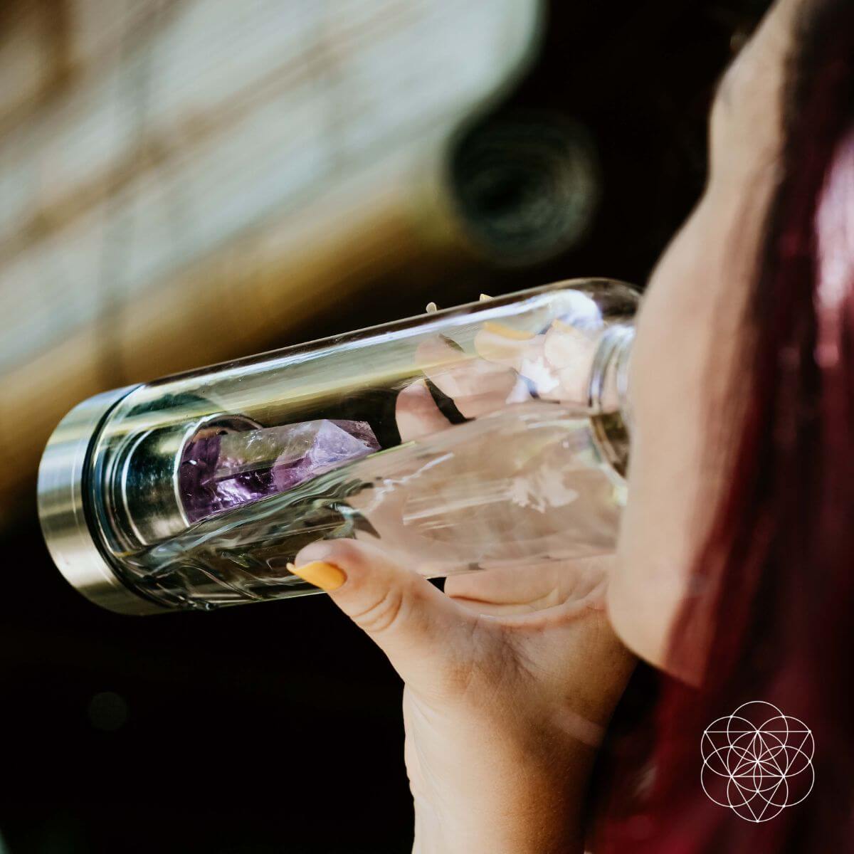 The Amethyst Healing Water Bottle - Conscious Items