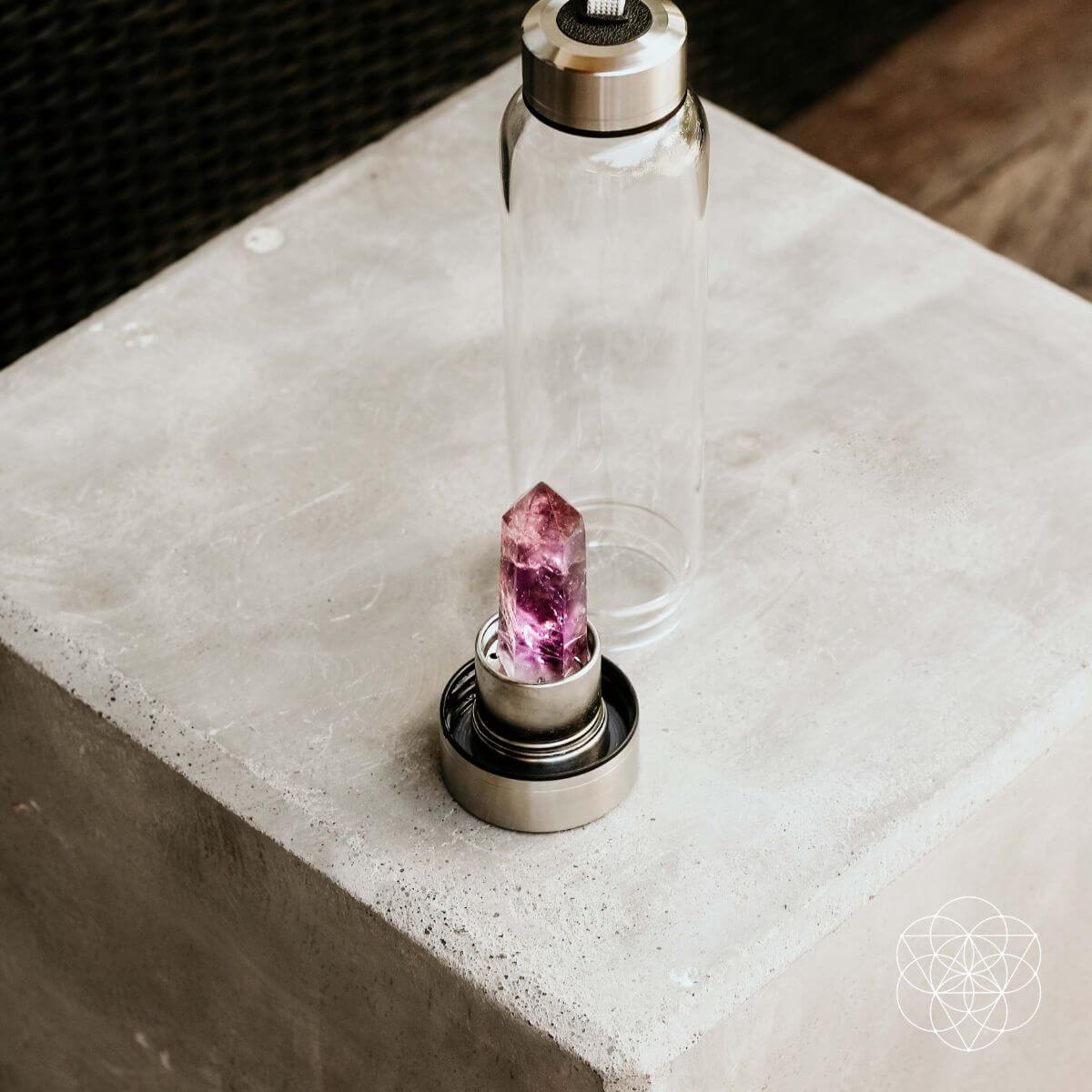 The Amethyst Healing Water Bottle - Conscious Items