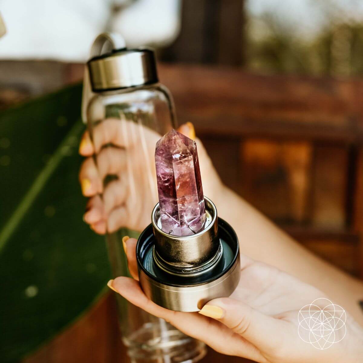 The Amethyst Healing Water Bottle - Conscious Items