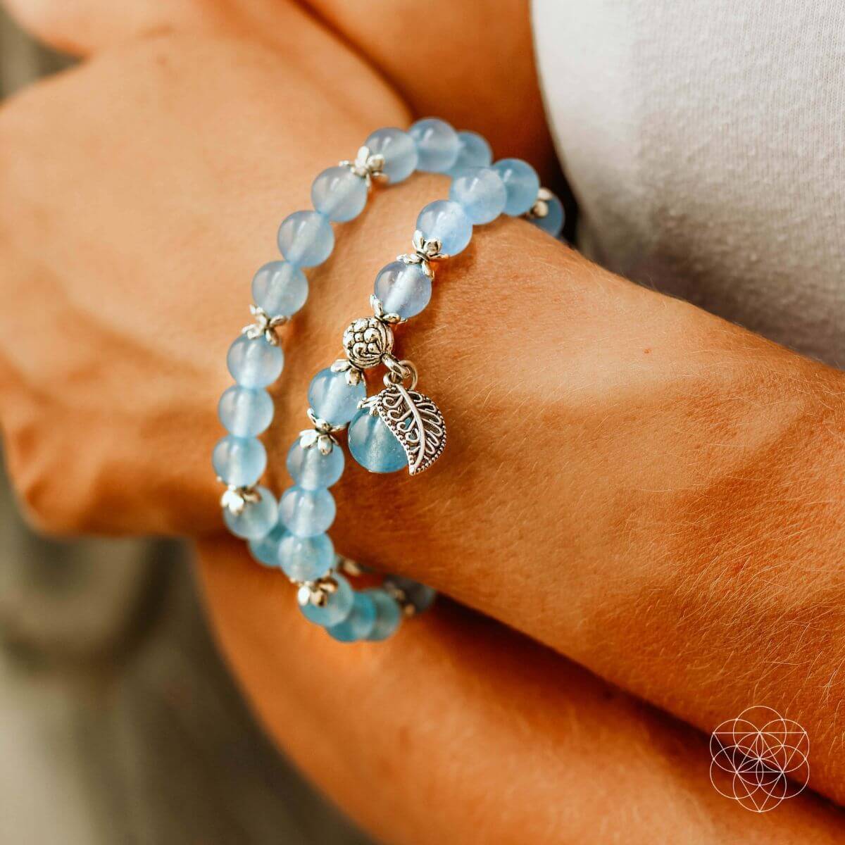 crystal bracelets with chalcedony