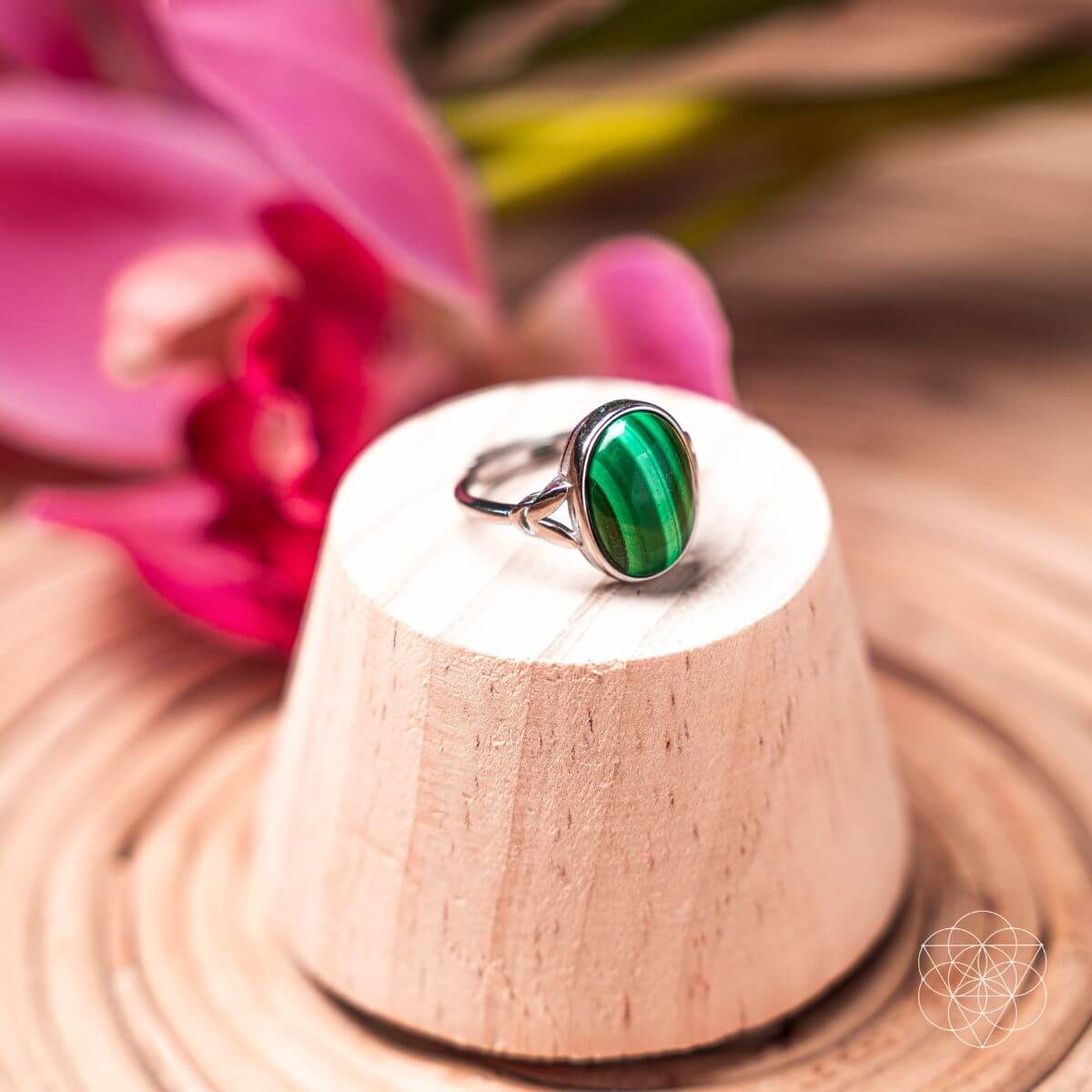 malachite ring