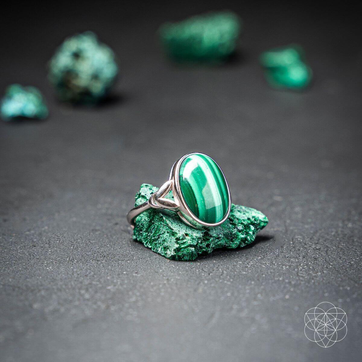 malachite ring