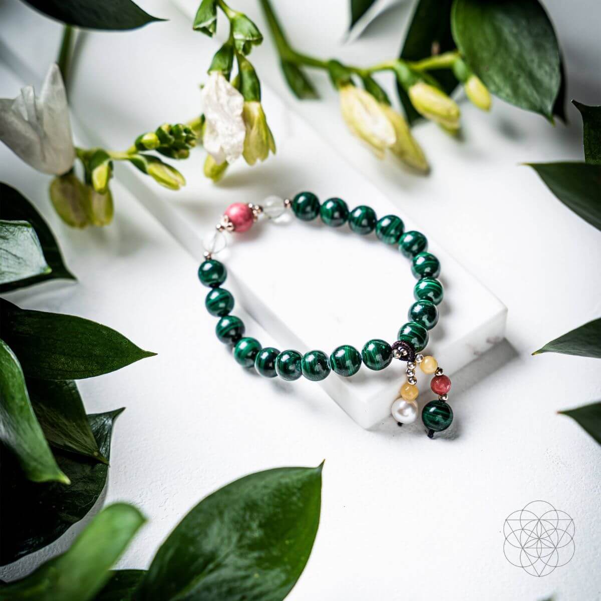 green crystal bracelet