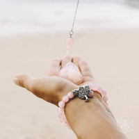 rose quartz crystal bracelet for love