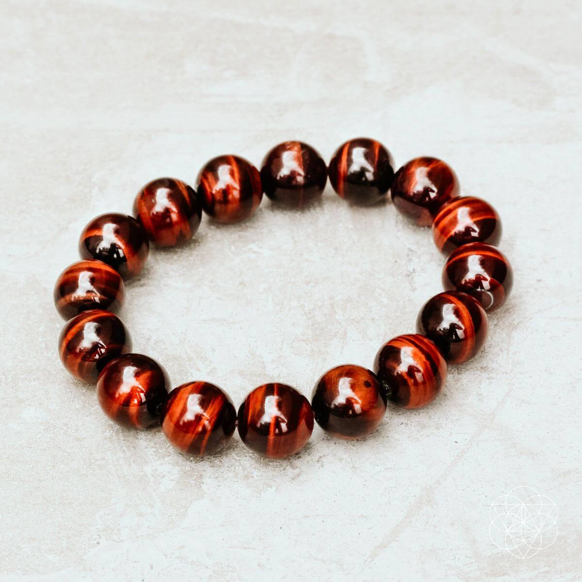 red tiger eye crystal bracelet