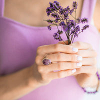 healing crystal ring