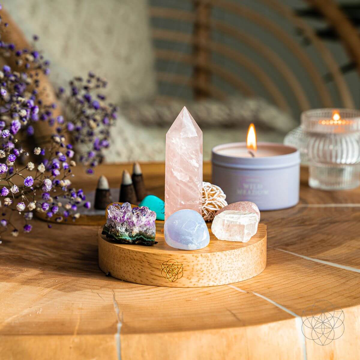 Wealth & Confidence - Turquoise Lamp - Conscious Items