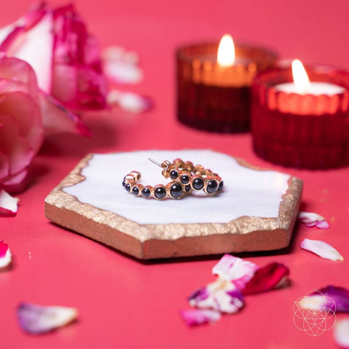 Wisdom & Willpower - Onyx Earrings of Resilience - Conscious Items