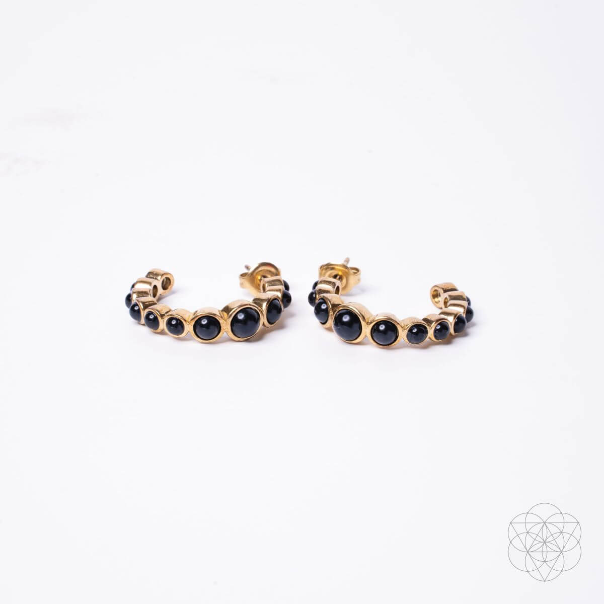 Wisdom & Willpower - Onyx Earrings of Resilience - Conscious Items