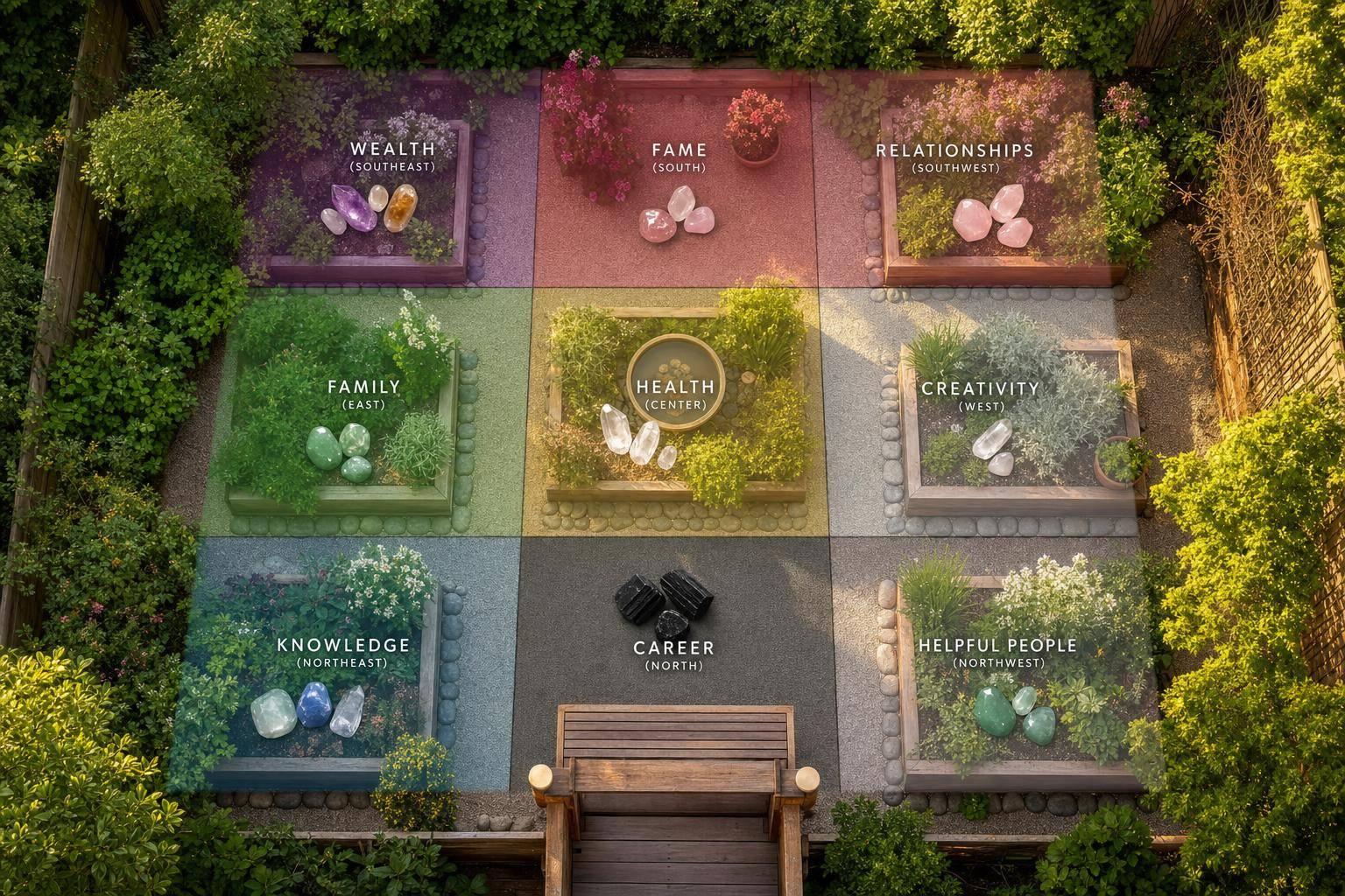 How to Use Crystals for Garden Feng Shui