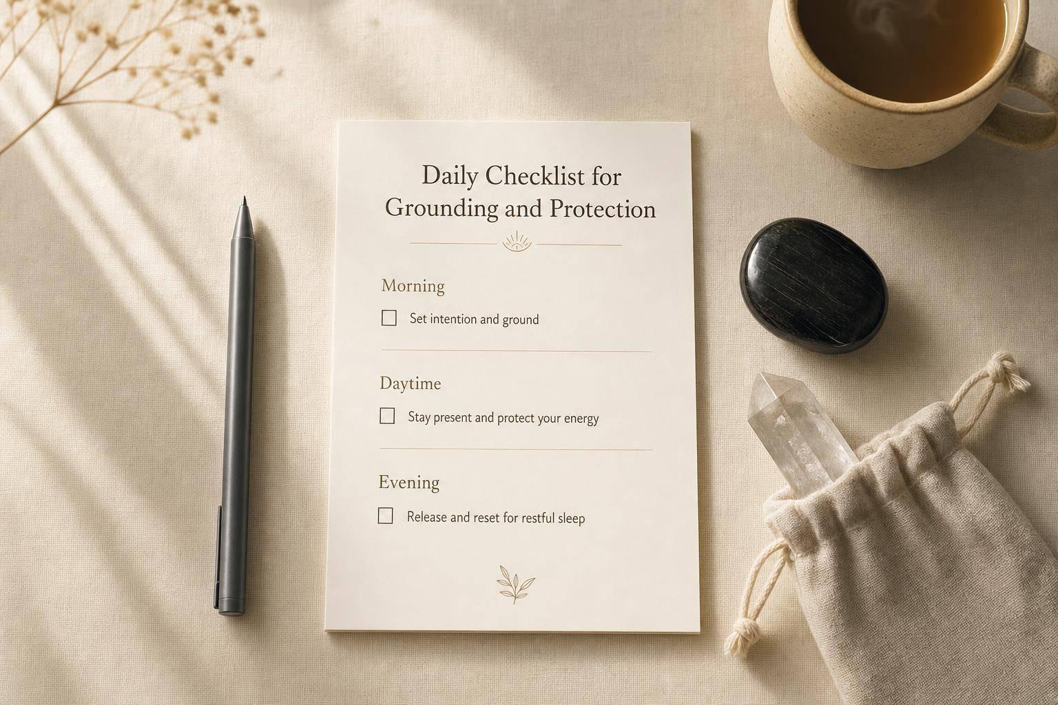 Daily Checklist for Grounding and Protection