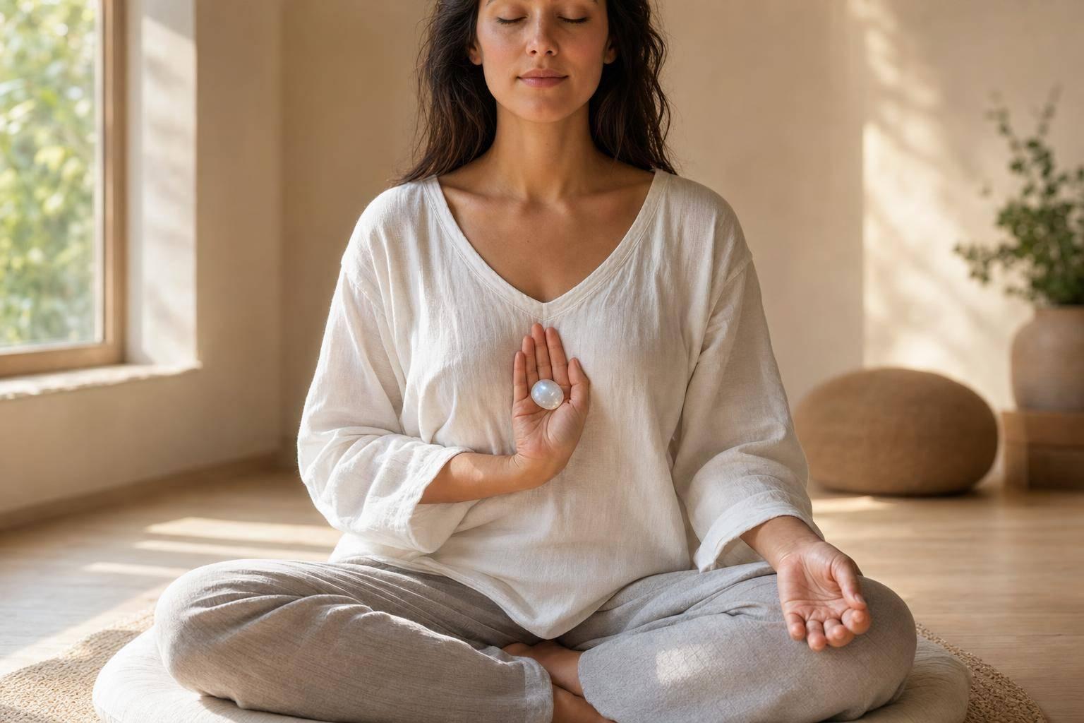 7 Ways Moonstone Enhances Meditation Practices