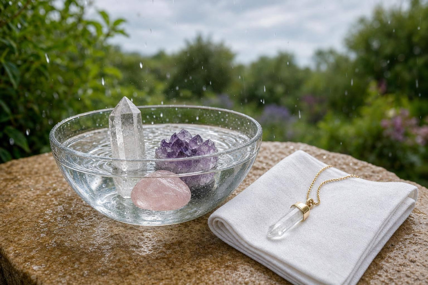 Rainwater for Crystal Cleansing: Step-by-Step Guide