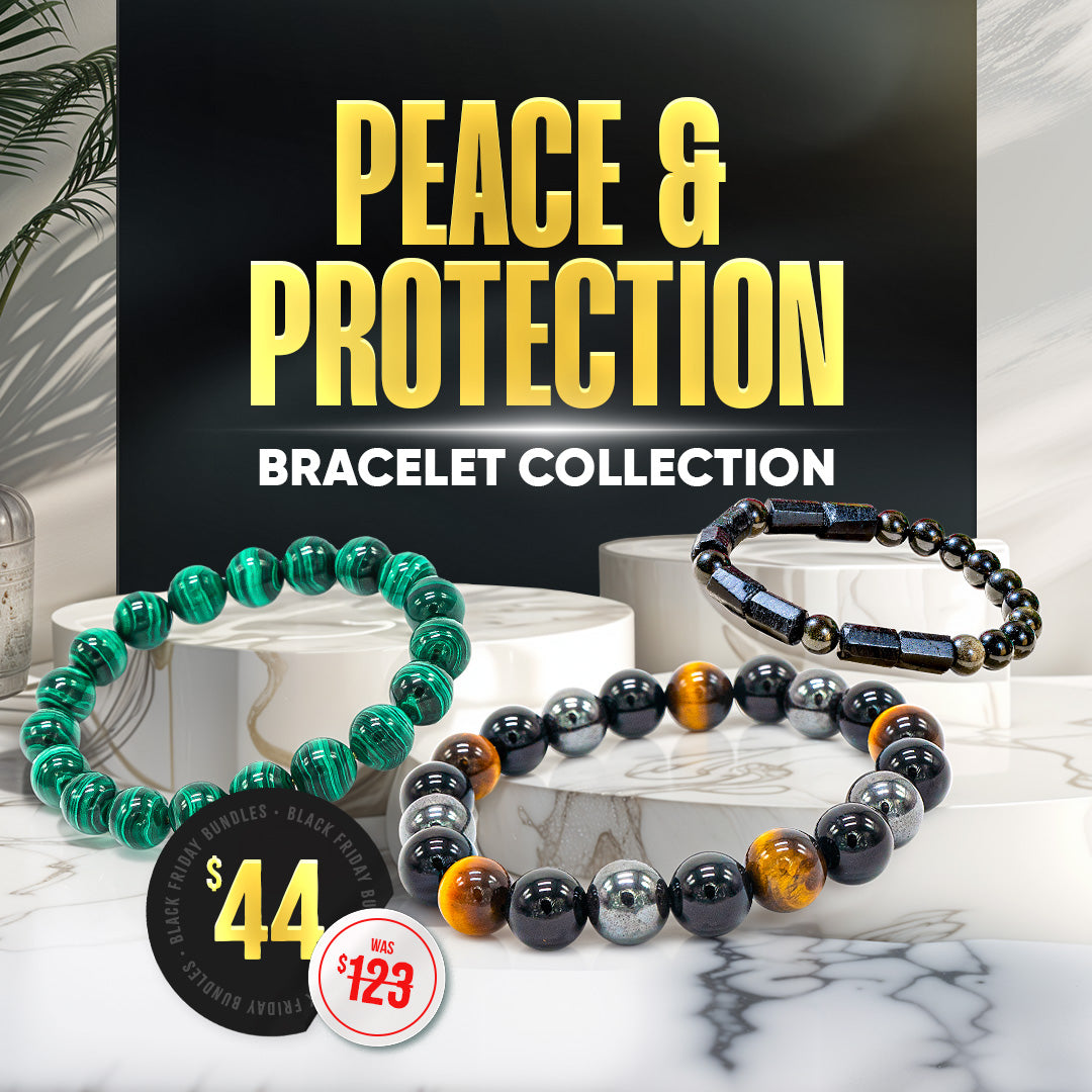 Colección de pulseras de paz y protección