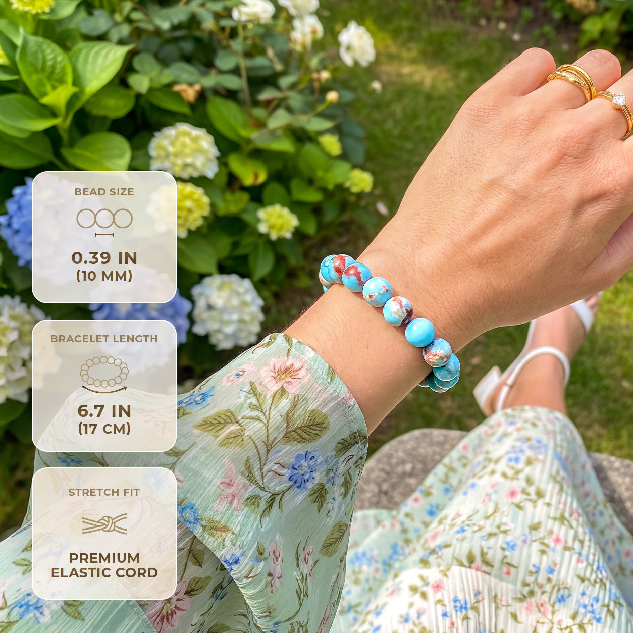 Empath's Shield - Aqua Terra Jasper Bracelet – Conscious Items