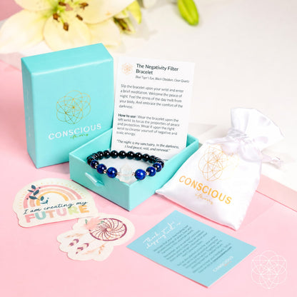 Le bracelet de filtre de négativité