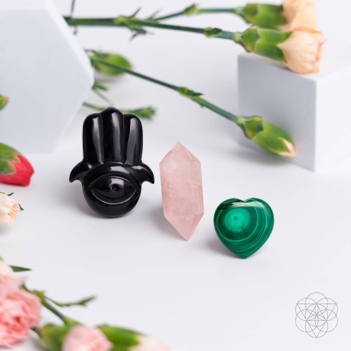 Hamsa Hand von sicheren Reisen: Aroma therapie Crystal Car Kit