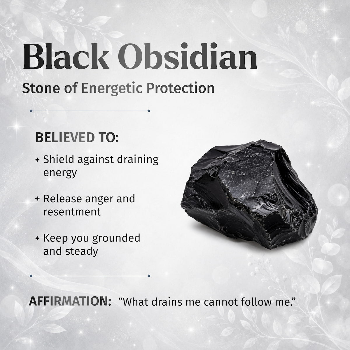 Premium Black Obsidian Talisman