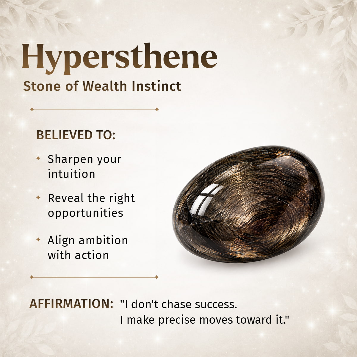 The ﻿Hypersthene Millionaire Manifestation Pendant