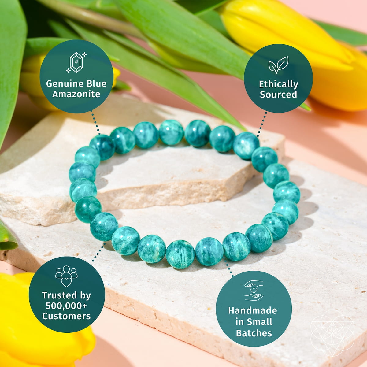 Empire of Her Own – Premium Blue Amazonite Bracelet – Conscious Items