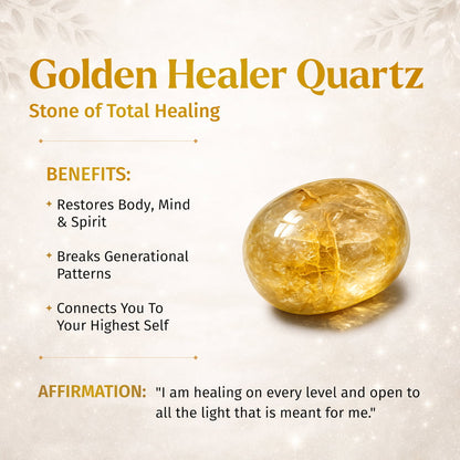 The Master Reset – Goldenes Heiler-Quarz-Armband