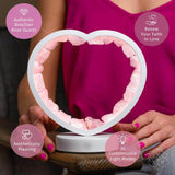 Thumbnail for Ímã de amor - lâmpada de coração de quartzo rosa