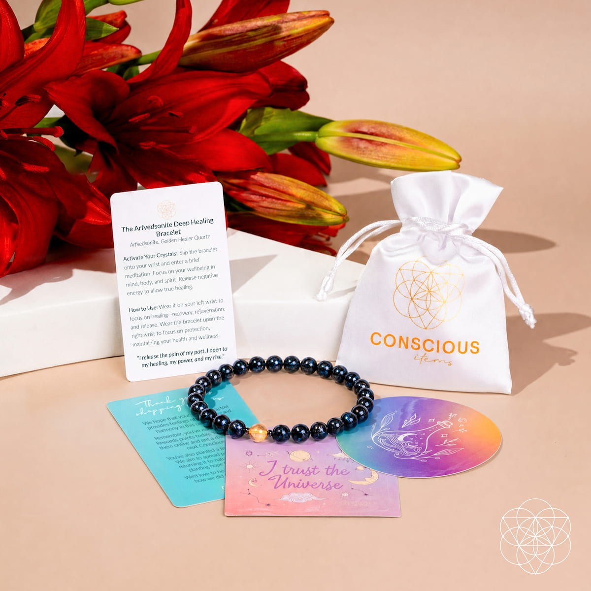 The Arfvedsonite Deep Healing Bracelet | 6mm