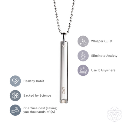 BREATHE. and Cycle Breaker - Mindfulness Breathing Necklaces