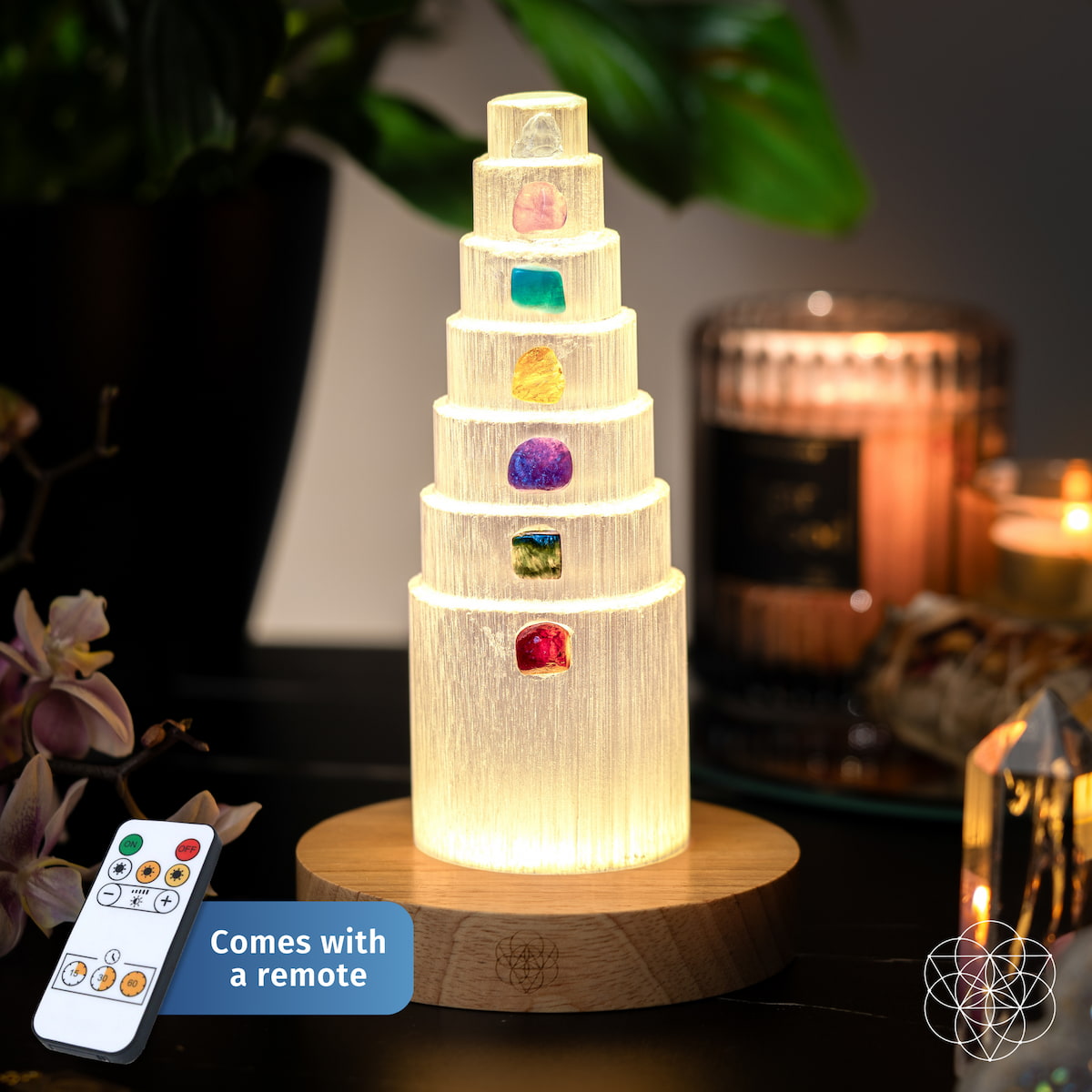 Stress Shield Lamp 7 Stones Healing
