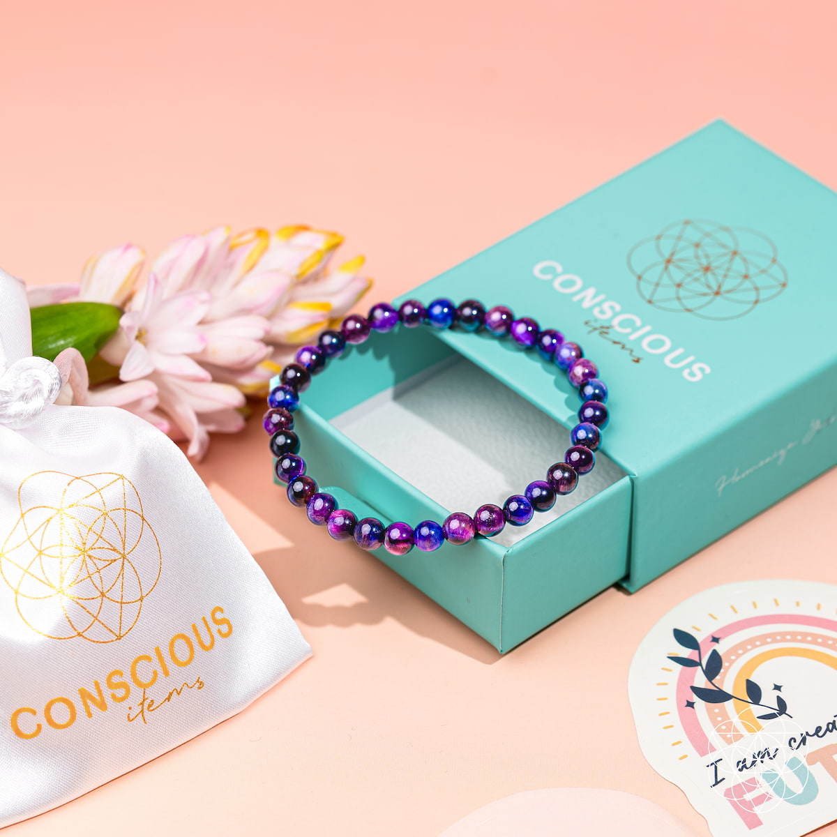 Activador del Destino - Brazalete de Ojo de Tigre All-Galaxy | 6mm