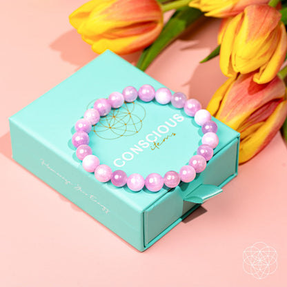 The Heart Reset - Rare Pink Kunzite Bracelet