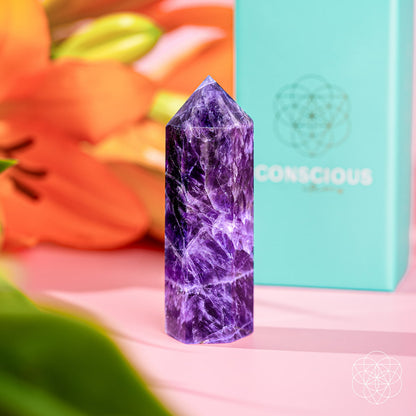 Chevron-Amethyst-Punkt