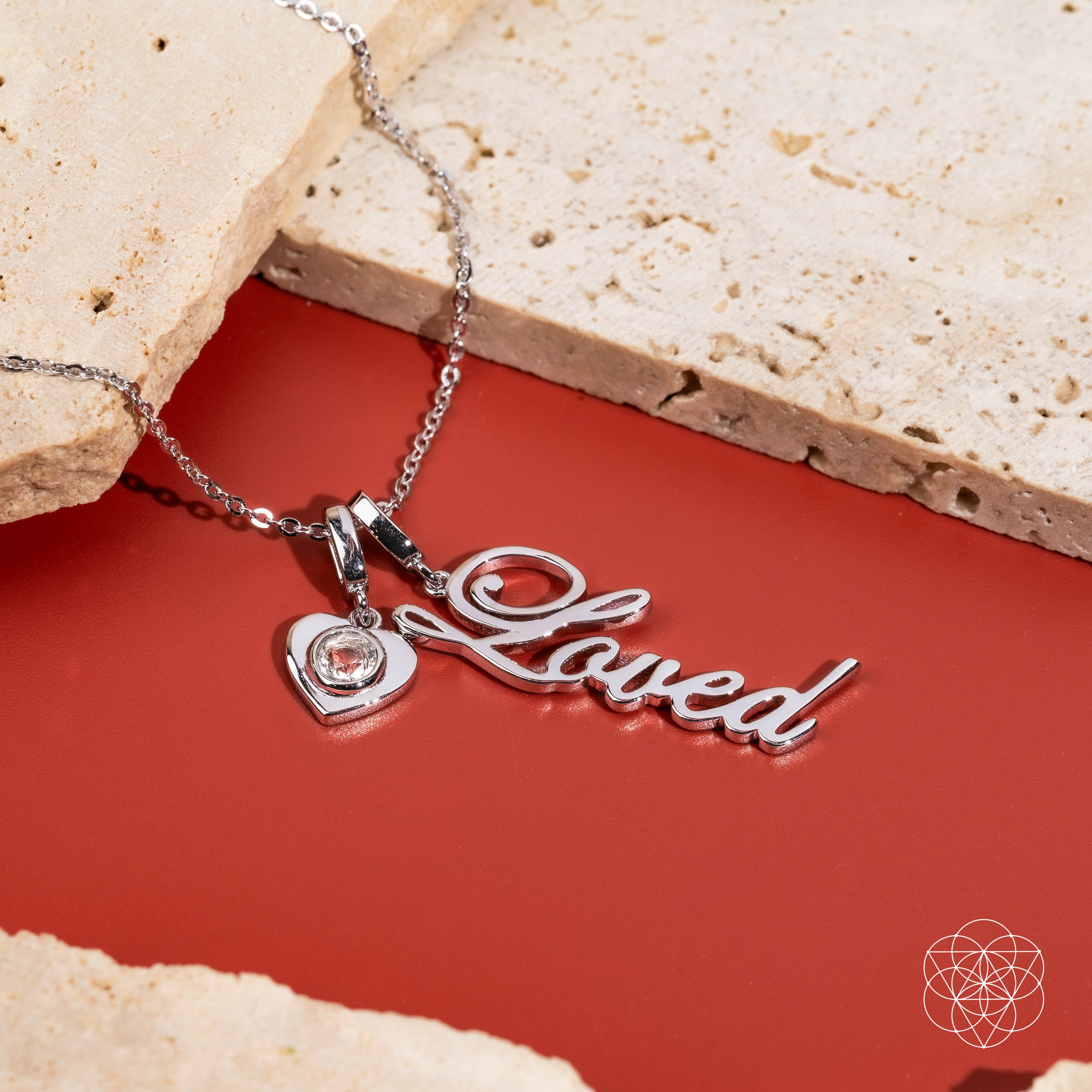 Loved Always &amp; Forever - Heart Pendant With Clear Quartz