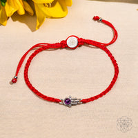 Hamsa Hand of Protection - pulseira de corda vermelha de quatro fios