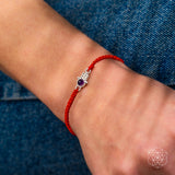 Thumbnail for Hamsa Hand of Protection - pulseira de corda vermelha de quatro fios