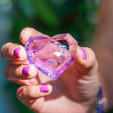 Thumbnail for Corazón de Diamante Real-Amatista Brasileña para Manifestación