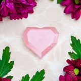 Thumbnail for Royal Diamond Heart - Madagascar Rose Quartz para amor infinito