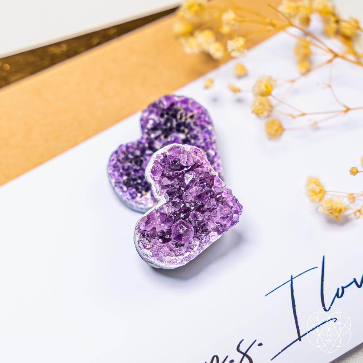 Amethyst Liebe Herz Cluster