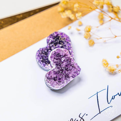 Amethyst Liebe Herz Cluster