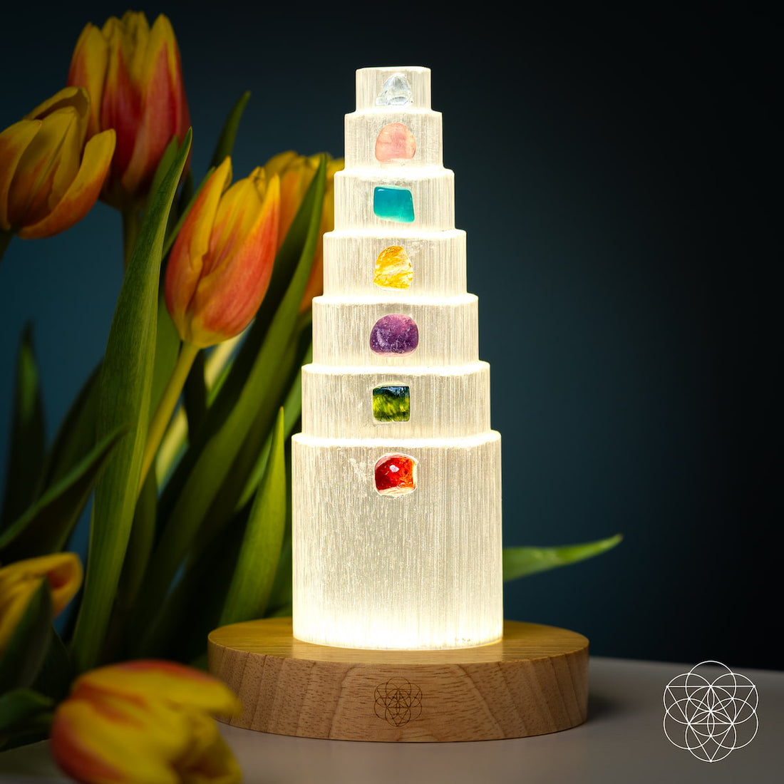 The Stress Shield Lamp - 7 Stones of Healing