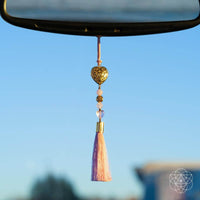 Car Guardian - ‘You Are Loved’ Heart Charm Tassel